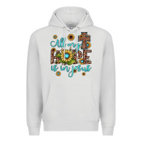 Dove Grey all my hope is in jesus Premium Hoodie - JahusDesignShop