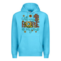 Ocean Blue all my hope is in jesus Premium Hoodie - JahusDesignShop