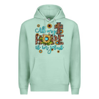 Seafoam all my hope is in jesus Premium Hoodie - JahusDesignShop
