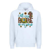 White all my hope is in jesus Premium Hoodie - JahusDesignShop
