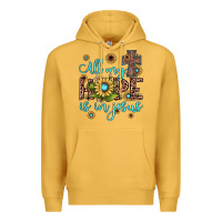 Mustard all my hope is in jesus Premium Hoodie - JahusDesignShop