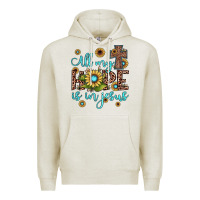 Oatmeal Heather all my hope is in jesus Premium Hoodie - JahusDesignShop