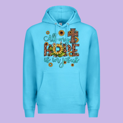 All My Hope Is In Jesus Premium Hoodie Designed By Jahusdesignshop