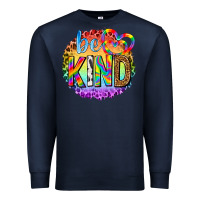 Navy be kind with heart ballons Premium Sweatshirt - texasbilliewilder