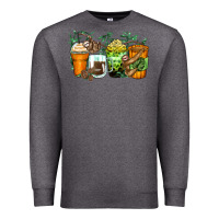Charcoal Heather sloth coffee cups Premium Sweatshirt - Zillion Design Studio
