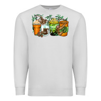 Dove Grey sloth coffee cups Premium Sweatshirt - Zillion Design Studio