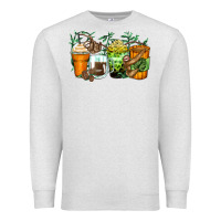 Oatmeal Heather sloth coffee cups Premium Sweatshirt - Zillion Design Studio