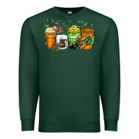 Sports Green sloth coffee cups Premium Sweatshirt - Zillion Design Studio