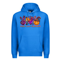 True Royal peace love halloween Premium Hoodie - AdoDesignShop