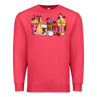 Cardinal princess cartoon coffee cups Premium Sweatshirt - Zillion Design Studio
