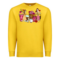 Lemon princess cartoon coffee cups Premium Sweatshirt - Zillion Design Studio