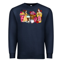 Navy princess cartoon coffee cups Premium Sweatshirt - Zillion Design Studio