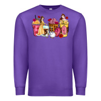 Purple princess cartoon coffee cups Premium Sweatshirt - Zillion Design Studio