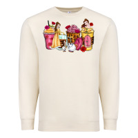 Sandshell princess cartoon coffee cups Premium Sweatshirt - Zillion Design Studio