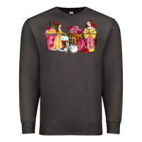 Smoke princess cartoon coffee cups Premium Sweatshirt - Zillion Design Studio