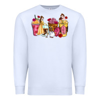 White princess cartoon coffee cups Premium Sweatshirt - Zillion Design Studio