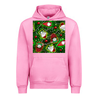 Fuchsia Pink christmas gnomes seamless pattern Urban Hoodie - BundleAndBundleShop