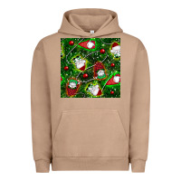 Pigment Burro christmas gnomes seamless pattern Urban Hoodie - BundleAndBundleShop