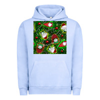 Pigment Grape Ice christmas gnomes seamless pattern Urban Hoodie - BundleAndBundleShop
