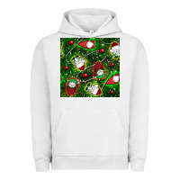 Pigment Lunar Rock christmas gnomes seamless pattern Urban Hoodie - BundleAndBundleShop