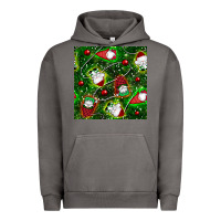 Pigment Tornado christmas gnomes seamless pattern Urban Hoodie - BundleAndBundleShop
