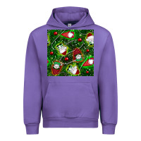 Tulip christmas gnomes seamless pattern Urban Hoodie - BundleAndBundleShop