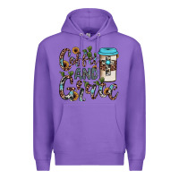 Purple coffee and grace Premium Hoodie - JahusDesignShop
