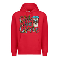 Red coffee and grace Premium Hoodie - JahusDesignShop