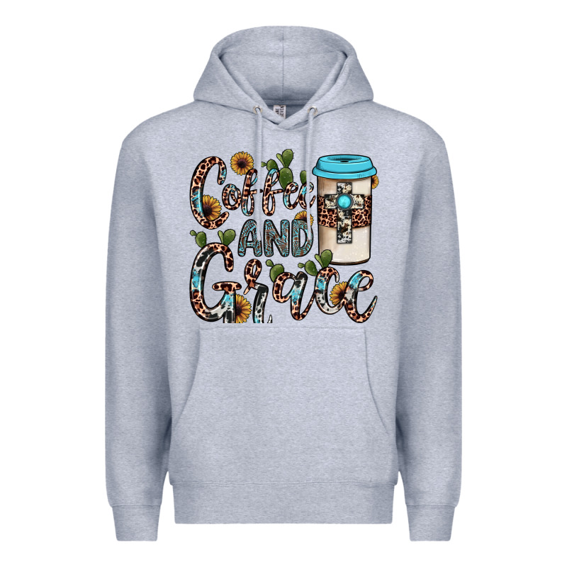 Coffee And Grace Premium Hoodie by JahusDesignShop | Teevron