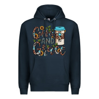 Navy coffee and grace Premium Hoodie - JahusDesignShop