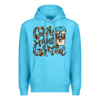 Ocean Blue coffee and grace Premium Hoodie - JahusDesignShop