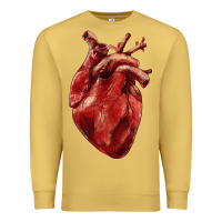 Antique Gold Anatomical heart Premium Sweatshirt - RanaPortraitStore