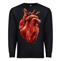 Black Anatomical heart Premium Sweatshirt - RanaPortraitStore