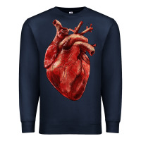 Navy Anatomical heart Premium Sweatshirt - RanaPortraitStore