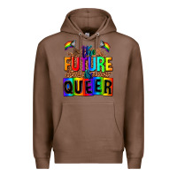 Chestnut the fuuture is queer Premium Hoodie - AdoDesignShop
