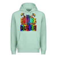Seafoam the fuuture is queer Premium Hoodie - AdoDesignShop