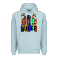 Blue Mist the fuuture is queer Premium Hoodie - AdoDesignShop