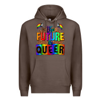 Coffee the fuuture is queer Premium Hoodie - AdoDesignShop