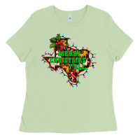 Matcha merry Christmas y'all Texas map Ladies Tee - BarkalooDesign