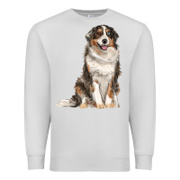 Dove Grey Australian shepherd Premium Sweatshirt - RanaPortraitStore