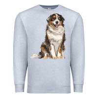 Heather Grey Australian shepherd Premium Sweatshirt - RanaPortraitStore