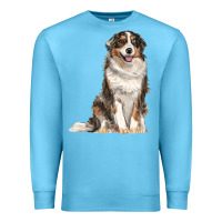 Ocean Blue Australian shepherd Premium Sweatshirt - RanaPortraitStore