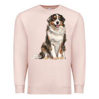 Pale Pink Australian shepherd Premium Sweatshirt - RanaPortraitStore