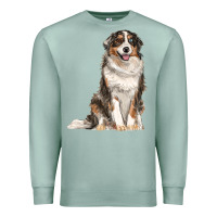 Seafoam Australian shepherd Premium Sweatshirt - RanaPortraitStore