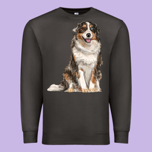 Australian Shepherd Premium Sweatshirt Designed By Ranaportraitstore
