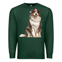 Sports Green Australian shepherd Premium Sweatshirt - RanaPortraitStore