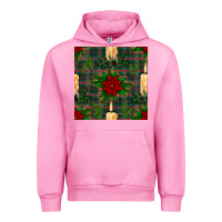 Fuchsia Pink christmas candle and ornaments seamless pattern Urban Hoodie - BundleAndBundleShop