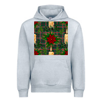 Heather Grey christmas candle and ornaments seamless pattern Urban Hoodie - BundleAndBundleShop