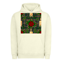 Pigment Pistachio christmas candle and ornaments seamless pattern Urban Hoodie - BundleAndBundleShop