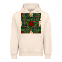 Christmas Candle And Ornaments Seamless Pattern Urban Hoodie | Teevron
